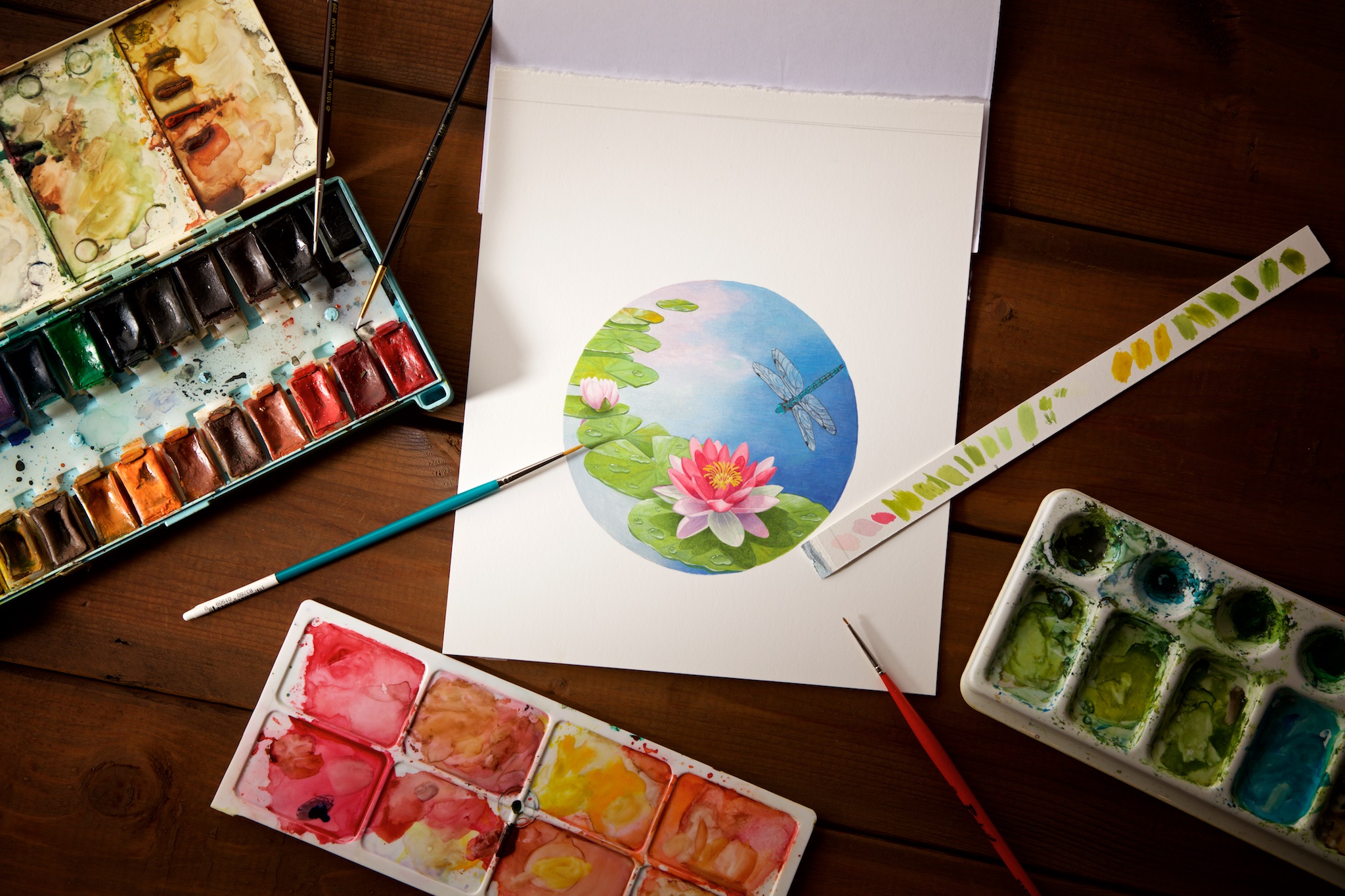 HC Water Lilies Original Artwork sRGB 2048px